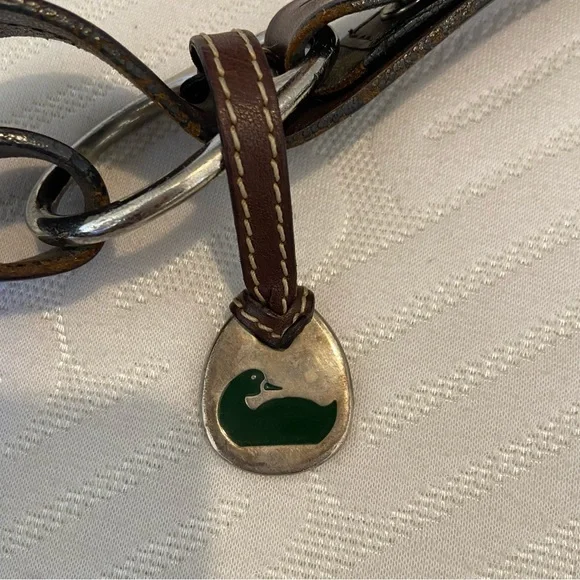 Dooney & Bourke 1975 Hobo Bag Baguette Purse Soft Leather Vintage Bohemian Brown - Picture 12 of 14